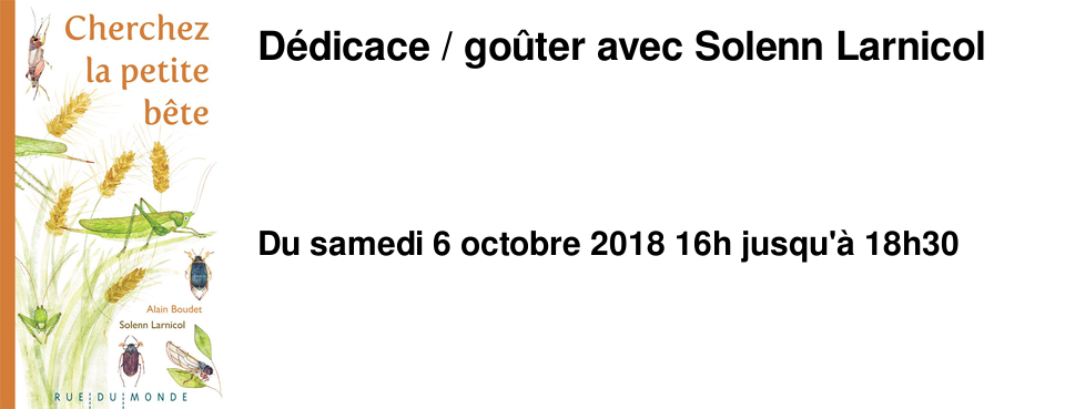 D�dicace / go�ter avec Solenn Larnicol